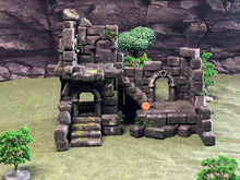 Load image into Gallery viewer, Battle Ruined Terrain Ancient Castle Ruins 28mm Tabletop RPG Wargaming Scenery