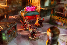 Load image into Gallery viewer, Flatline City Sci-Fi City Market Stalls Buildings Scenery Scatter Terrain 28mm 3D Printed