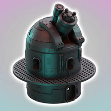 Load image into Gallery viewer, Luna’s Observatory Telescope Wargaming Sci-Fi Tabletop Terrain 28mm 3D Printed