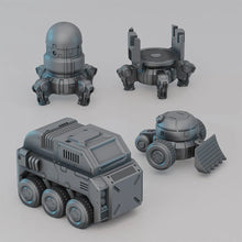 Load image into Gallery viewer, Modular Service Transporter Truck for Sci-Fi Games Scatter Terrain 28mm 3D Printed