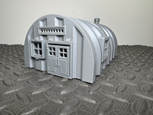 Load image into Gallery viewer, Military Barracks Prefab Nissen Hut - 3D Printed 28mm Wargaming Terrain Building