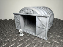 Load image into Gallery viewer, Aircraft Hangar Vehicle Storage Unit - 3D Printed 28mm 32mm Wargaming Terrain
