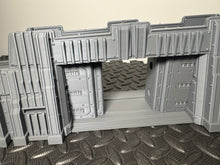 Load image into Gallery viewer, 28mm 32mm Sci-Fi Fortified Gate Zeta Collection Wargaming Defence Terrain 3D Printed