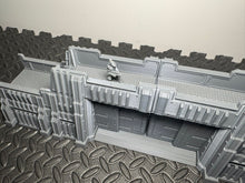 Load image into Gallery viewer, 28mm 32mm Sci-Fi Fortified Gate Zeta Collection Wargaming Defence Terrain 3D Printed