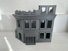 Load image into Gallery viewer, 28mm Ruined Shop - Destroyed Wargaming Building Tabletop Terrain