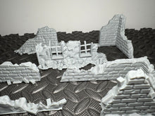 Load image into Gallery viewer, Ruined Building Rubble Set for 28-32mm Trench Scenery Scatter Terrain