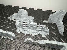 Load image into Gallery viewer, Ruined Building Rubble Set for 28-32mm Trench Scenery Scatter Terrain