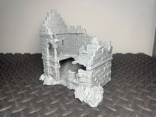 Load image into Gallery viewer, Ruined House Terrain for D&D Fantasy Games Wargaming Scenery 15mm 20mm 28mm