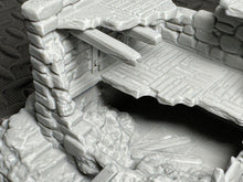 Load image into Gallery viewer, Ruined Watchtower Terrain for D&D Fantasy Games Medieval Scenery 20mm 28mm