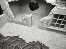 Load image into Gallery viewer, Ruined Village Cafe Normandy World War 2 Wargaming Scenery 28mm Dark Realms