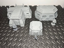 Load image into Gallery viewer, Trench Bunkers Grimdark Style 3 Sizes - 28mm 32mm Wargaming Scatter Terrain