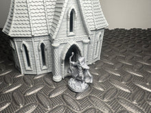 Load image into Gallery viewer, Elven House 3D Printed Fantasy Tabletop Gaming Terrain D&D Medieval Building 28mm