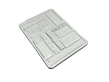 Load image into Gallery viewer, Cyberpunk Style Signs Dry Brush Texture Palette Miniature Painting 14cm x 10cm