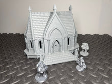 Load image into Gallery viewer, 28mm Elven House 5 3D Printed Fantasy Building Terrain for D&D LOTR Silver Haven