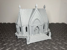 Load image into Gallery viewer, 28mm Elven House 5 3D Printed Fantasy Building Terrain for D&D LOTR Silver Haven
