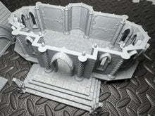 Load image into Gallery viewer, 28mm Elven House 5 3D Printed Fantasy Building Terrain for D&D LOTR Silver Haven