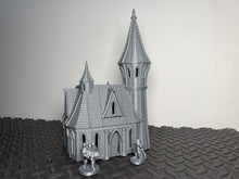 Load image into Gallery viewer, 28mm Elven House 4 3D Printed Fantasy Building Terrain for D&D LOTR Silver Haven