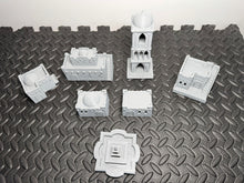 Load image into Gallery viewer, 15mm Desert Village 5 Desert Houses plus 1 x Watch Tower and Fountain - Scatter Terrain