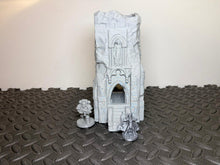 Load image into Gallery viewer, Battle Ruined Tower Medieval Ruins 28mm Tabletop Terrain RPG Wargaming Scenery