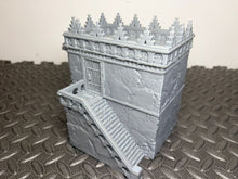 Load image into Gallery viewer, 28mm Arabian Desert Shop Building Spiked Roof – Corsairs Korshadir Tabletop Wargaming Terrain (Copy)