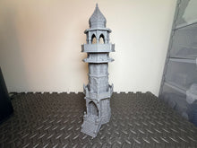 Load image into Gallery viewer, 28mm Arabic Desert Minaret Tower - Corsairs Korshadir Tabletop Wargaming Terrain