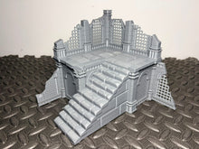 Load image into Gallery viewer, Corner Fantasy Platform Ruins 2 Piece Grimdark 28mm Tabletop Wargaming D&D RPG