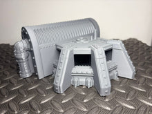 Load image into Gallery viewer, 28mm Wargaming Industrial Bunker Generator Sci Fi Grimdark Tabletop Terrain