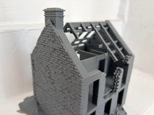 Load image into Gallery viewer, 28mm Ruined House Tabletop Terrain Wargaming WW2 Buildings Destroyed