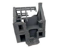 Load image into Gallery viewer, 28mm Ruined House Tabletop Terrain Wargaming WW2 Buildings Destroyed