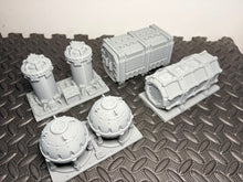 Load image into Gallery viewer, Fuel Storage Objective Markers 28mm Sci Fi Scatter Terrain Scenery Wargaming