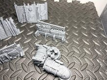Load image into Gallery viewer, Scrap Barricades Scatter Terrain Pack of 5 Urban Ork Sci Fi Scatter 28mm - 32mm