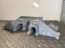Load image into Gallery viewer, Arkenfell Battle Ruined Bridge Medieval Fantasy D&D Terrain 32mm 28mm 20mm 15mm