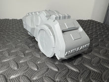 Load image into Gallery viewer, Ambulance Medivac Vehicle Sci-Fi Skirmish Games Scatter Terrain 28mm 32mm Heroic