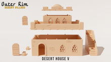 Load image into Gallery viewer, Domed Desert House 5 Tatooine Sci Fi Style Building 28mm Wargaming 3D Printed