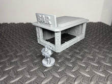 Load image into Gallery viewer, Sci-Fi Bar Building 28mm 32mm 3D Printed in Grey Tabletop Terrain Scenery