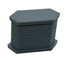 Load image into Gallery viewer, N Gauge Bridge Support Pier Model Railway Girder Support Brick Stone Detail