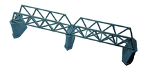 Load image into Gallery viewer, Lattice Girder Railway Bridge N Gauge with 3 Stonework Support Piers