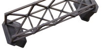 Load image into Gallery viewer, Lattice Girder Railway Bridge N Gauge with 2 Stonework Support Piers