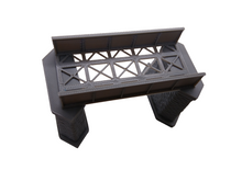 Load image into Gallery viewer, Girder Bridge N Gauge Single Track Model Railway Support Piers Stonework Detail