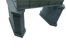 Load image into Gallery viewer, Girder Bridge N Gauge Single Track Model Railway Support Piers Stonework Detail
