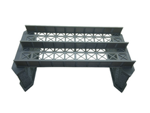 Load image into Gallery viewer, N Gauge Twin Track Bridge Girder Model Railway Track with 2 Column Piers