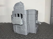 Load image into Gallery viewer, Futuristic Sci Fi Bank Building Tabletop Terrain Scenery 28mm 32mm 3D Printed