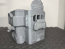 Load image into Gallery viewer, Futuristic Sci Fi Bank Building Tabletop Terrain Scenery 28mm 32mm 3D Printed