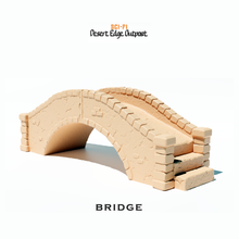 Load image into Gallery viewer, Stone Cobblestone Bridge Desert Edge 28mm 32mm Wargaming Foot Bridge 3D Printed