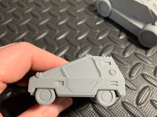 Load image into Gallery viewer, 3 x Grid City Cars for Sci-Fi Skirmish Games Scatter Terrain 28mm 3D Printed