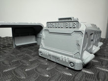 Load image into Gallery viewer, School Bus & Bus Stop Sci-Fi Vehicles Skirmish Games Scatter Terrain 28mm 32mm