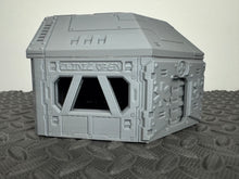 Load image into Gallery viewer, Medical Clinic Sci Fi Building Tabletop Terrain Scenery 28mm 32mm 3D Printed