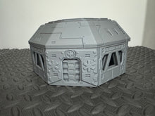 Load image into Gallery viewer, Medical Clinic Sci Fi Building Tabletop Terrain Scenery 28mm 32mm 3D Printed