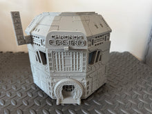 Load image into Gallery viewer, Sci Fi Casino Building Futuristic Tabletop Scenery 28mm 32mm 3D Printed