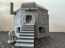 Load image into Gallery viewer, Sci Fi Casino Building Futuristic Tabletop Scenery 28mm 32mm 3D Printed